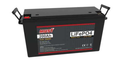 Batería de litio MUST 12V 200Ah